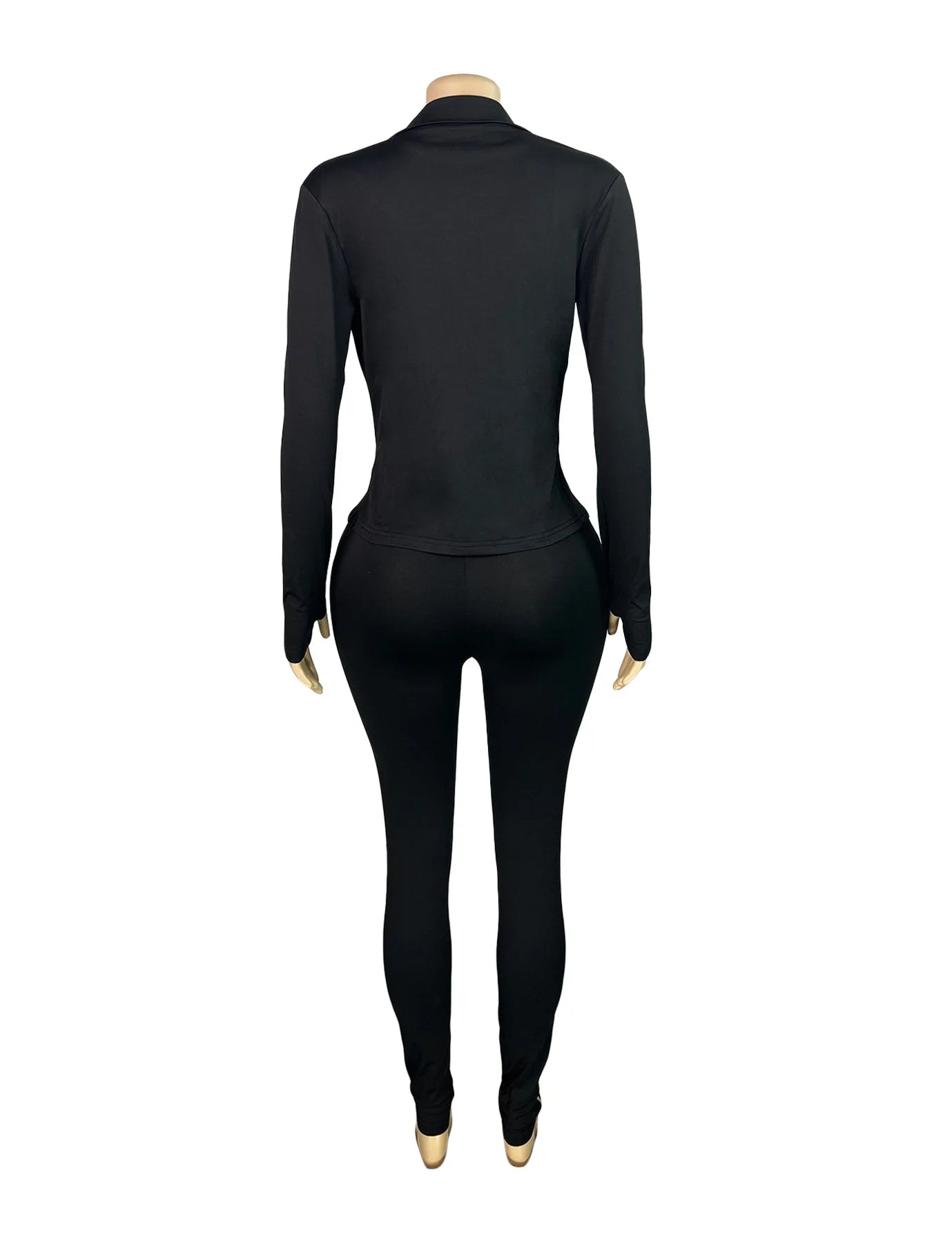 Weird Puss Casual 3 Piece Set Women Tracksuit Elastic Vest+Zip Jacket+Leggings Matching Street Sporty Fitness Street Shapewear