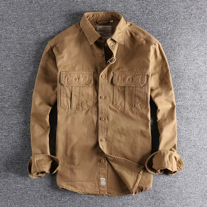 DUAL POCKET COTTON FIELD SHIRT