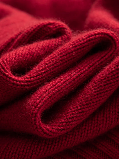 Women's 100% Cashmere Sweater Turtleneck Raglan Sleeve Pullover Autumn Winter Thick Casual Loose Style Cashmere Knitwear Korean