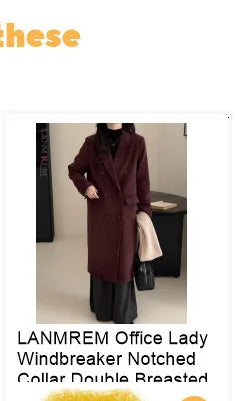 LANMREM Women's Parkas Solid Color Warm Cotton Padded Coat Jacket Belt Gathered Waist Female Fashion Winter Clothing 2DB1775
