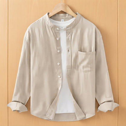STAND COLLAR SHIRT