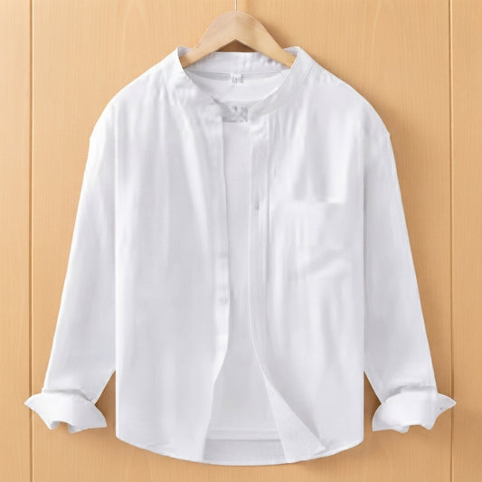 STAND COLLAR SHIRT