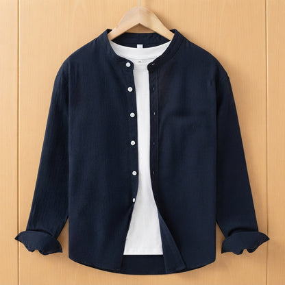 STAND COLLAR SHIRT