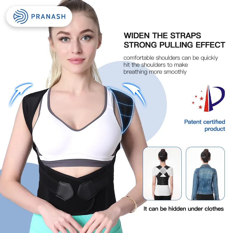 Adjustable Back Posture Corrector for Women and Men