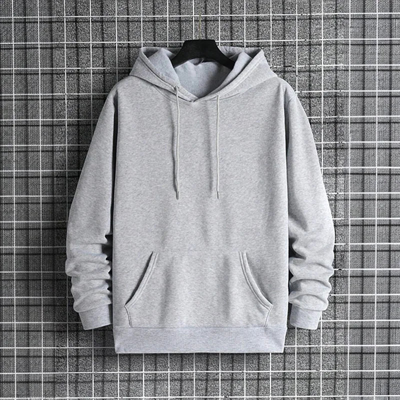 New Mens Tracksuit Solid Color Casual Sweatshirt Streetwear Sports Jogging Man Clothing Autumn Winter Single Piece Hoodies Pants