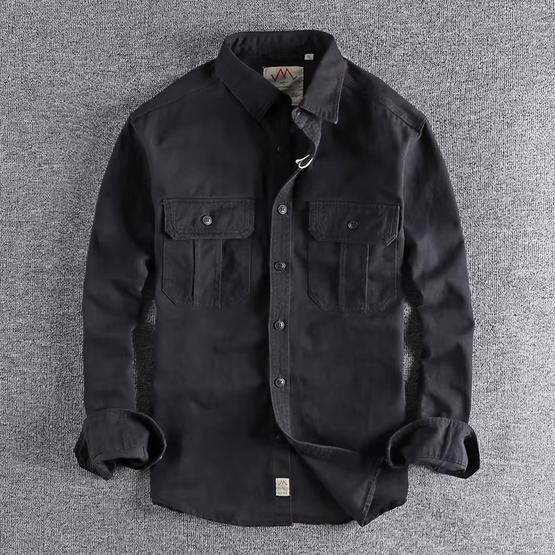 DUAL POCKET COTTON FIELD SHIRT