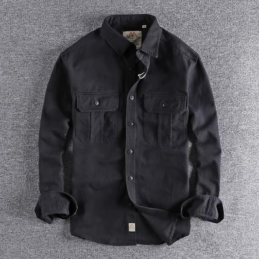 DUAL POCKET COTTON FIELD SHIRT