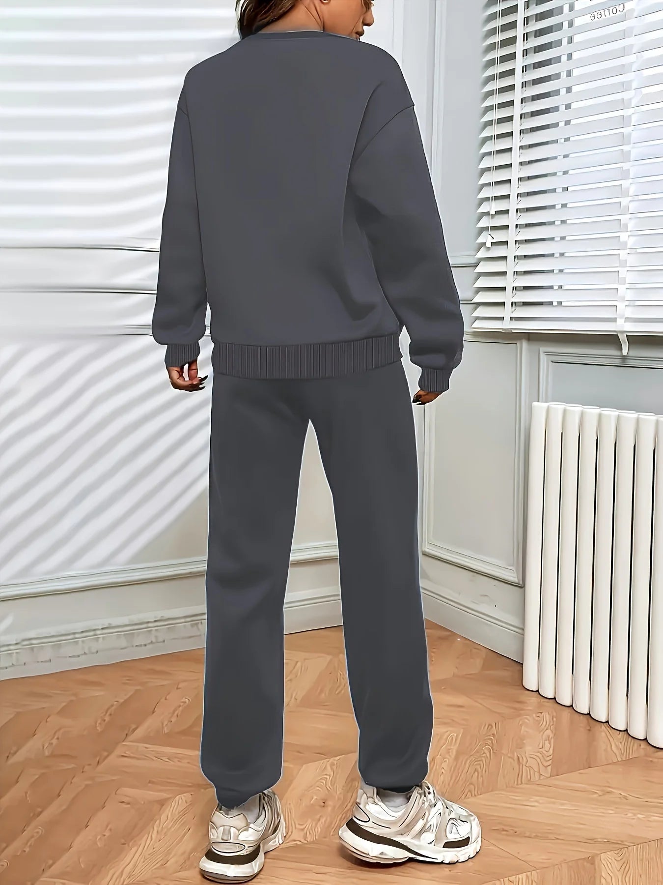 Autumn Winter Women's Sweater Pants Set  Women Hoodie set Street Hip Hop Clothing Casual Female  Clothing Plush sweatshirt