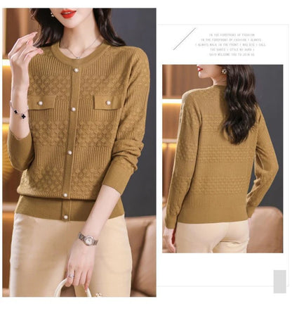 2023 Women Sweaters Autumn Winter Long Sleeve Pullovers Knitwears Warm Pullovers Korean Fashion Bottoming Shirts Slim Fit Jumper