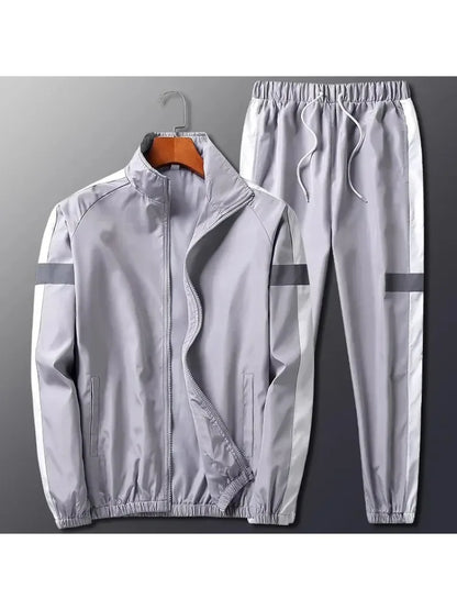 2Pcs Men Tracksuit Hoodie Tops Joggers Pants Tracksuit Set Male Running Jogging Sportswear Hooded Pants Mens Sweat Suit 2024