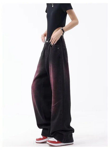 Autumn Jeans Women's Fashion Literary Trend Loose Washed Youth Fashion High Street Harajuku Women's Jeans