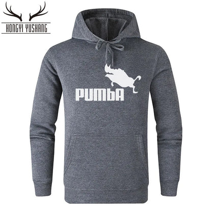 2023 Autumn/Winter Men's New Pumba Sports Print Hoodie Set Men's Fleece Sweater Casual Designer Sportswear Casual Pullover w13