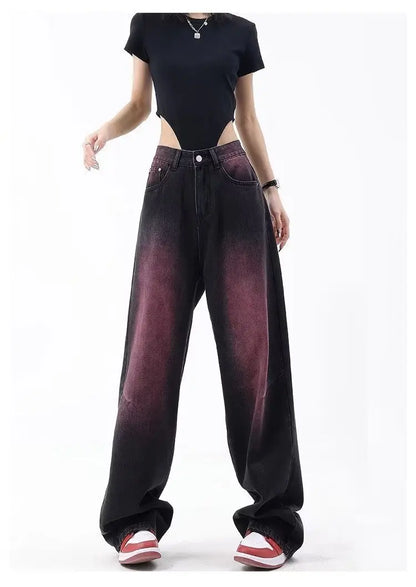 Autumn Jeans Women's Fashion Literary Trend Loose Washed Youth Fashion High Street Harajuku Women's Jeans