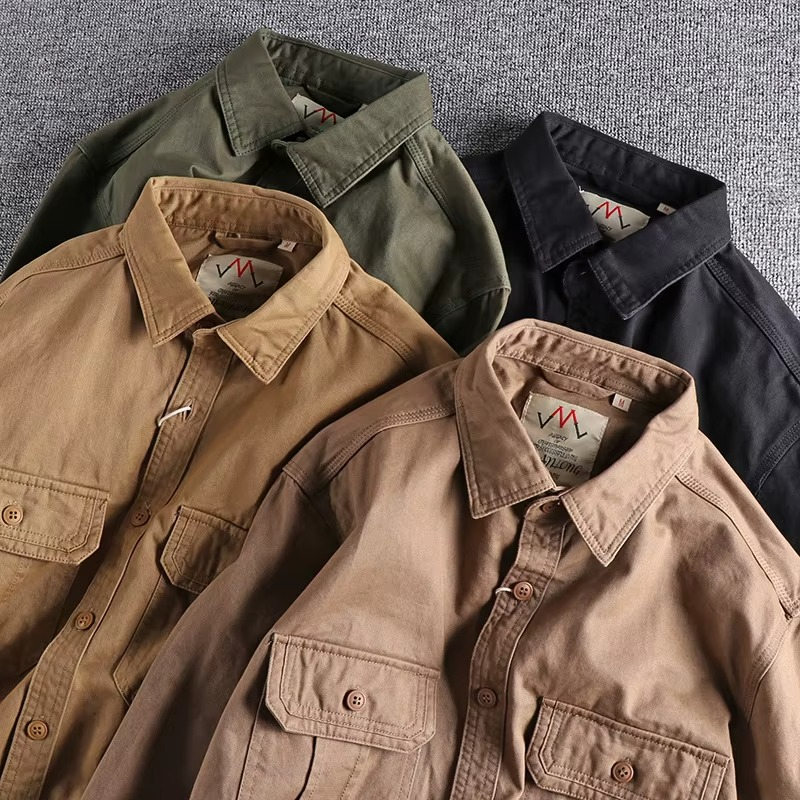 DUAL POCKET COTTON FIELD SHIRT