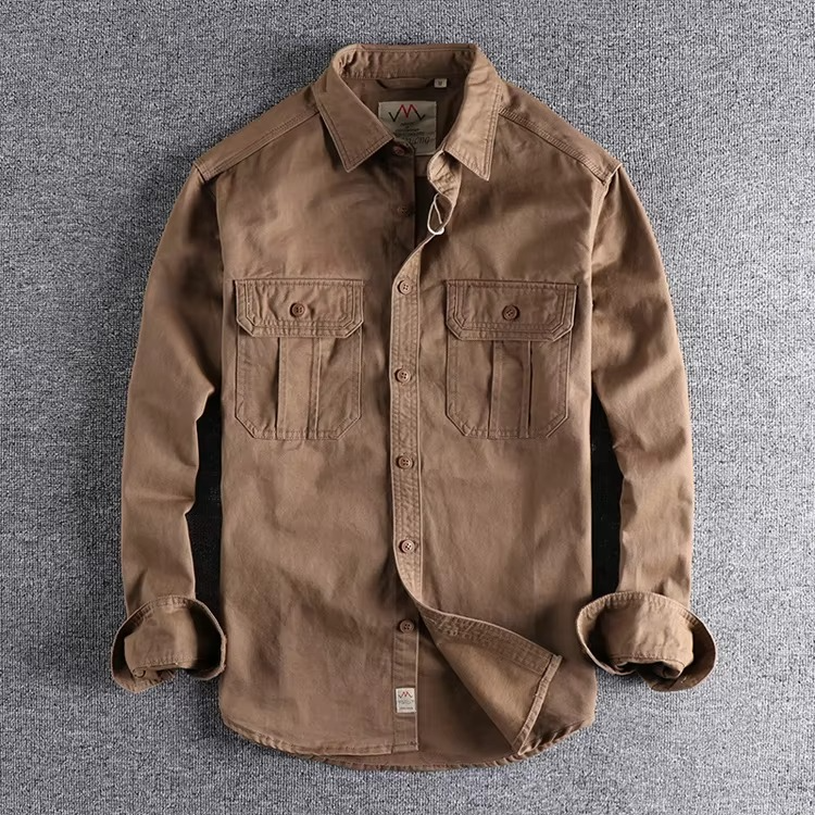 DUAL POCKET COTTON FIELD SHIRT