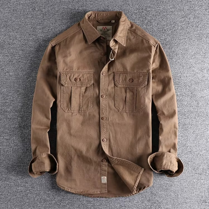 DUAL POCKET COTTON FIELD SHIRT