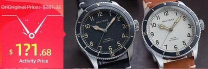 Baltany Calendar Field Wristwatches 32mm S2049 NH35 Sapphire Crystal Luminous 10ATM Stainless Steel Automatic Mechanical Watches