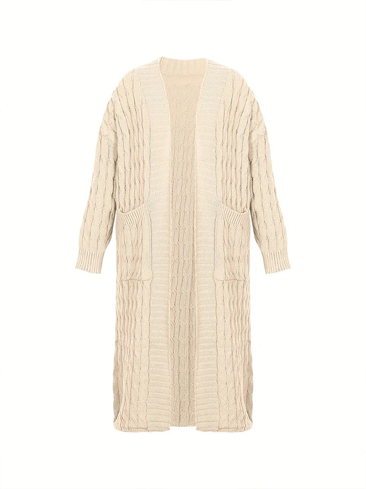CozyFall Long Knit Cardigan