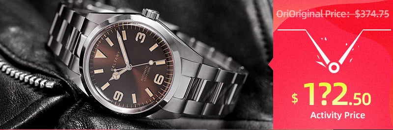 Baltany Calendar Field Wristwatches 32mm S2049 NH35 Sapphire Crystal Luminous 10ATM Stainless Steel Automatic Mechanical Watches
