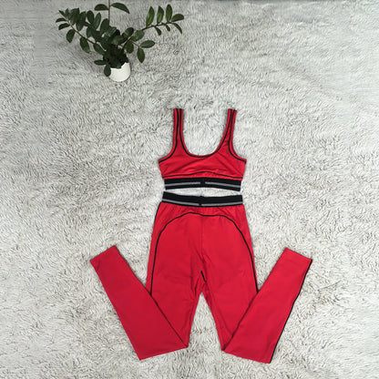 Summer And Spring New Sleeveless Tank Crop top Suits Tracksuits Women's Suits Fashion Pants Female Soild Yoga 2 Piece Sets 2025