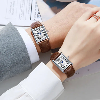 Square Quartz Watch Tank Men