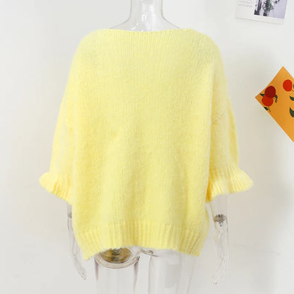 Bow Lace Up Hollow Out Knitted Cardigan  for Women