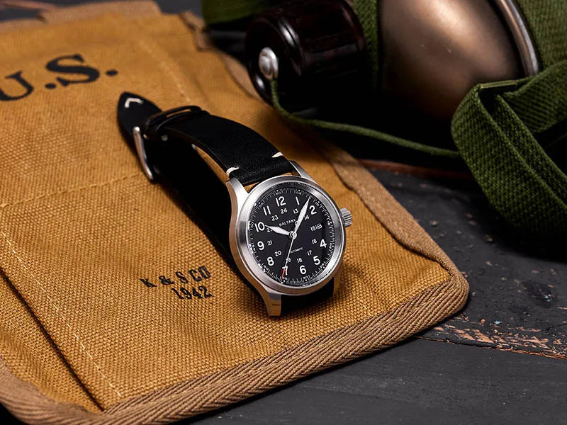 Baltany Calendar Field Wristwatches 32mm S2049 NH35 Sapphire Crystal Luminous 10ATM Stainless Steel Automatic Mechanical Watches