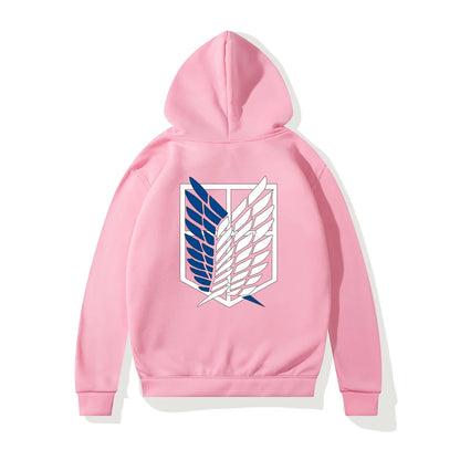 Anime Attack on Titan Printed Women Hoodies Fleece Hip Hop Casual Pullover 90s Tracksuit Unisex Streetwear Woman Hoody Clothes