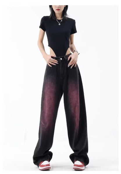Autumn Jeans Women's Fashion Literary Trend Loose Washed Youth Fashion High Street Harajuku Women's Jeans
