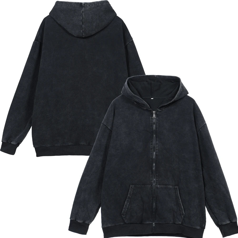 Jujutsu Kaisen Anime Zip Up Hoodies for Men Women 100%Cotton Toji Print Gothic Harajuku Zipper Sweatshirts Casual Manga Pullover