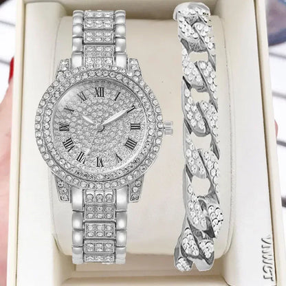 Diamond Women Watches Gold Watch Ladies Wrist Watches Luxury Brand Rhinestone Women Bracelet Watches Female Relogio Feminino