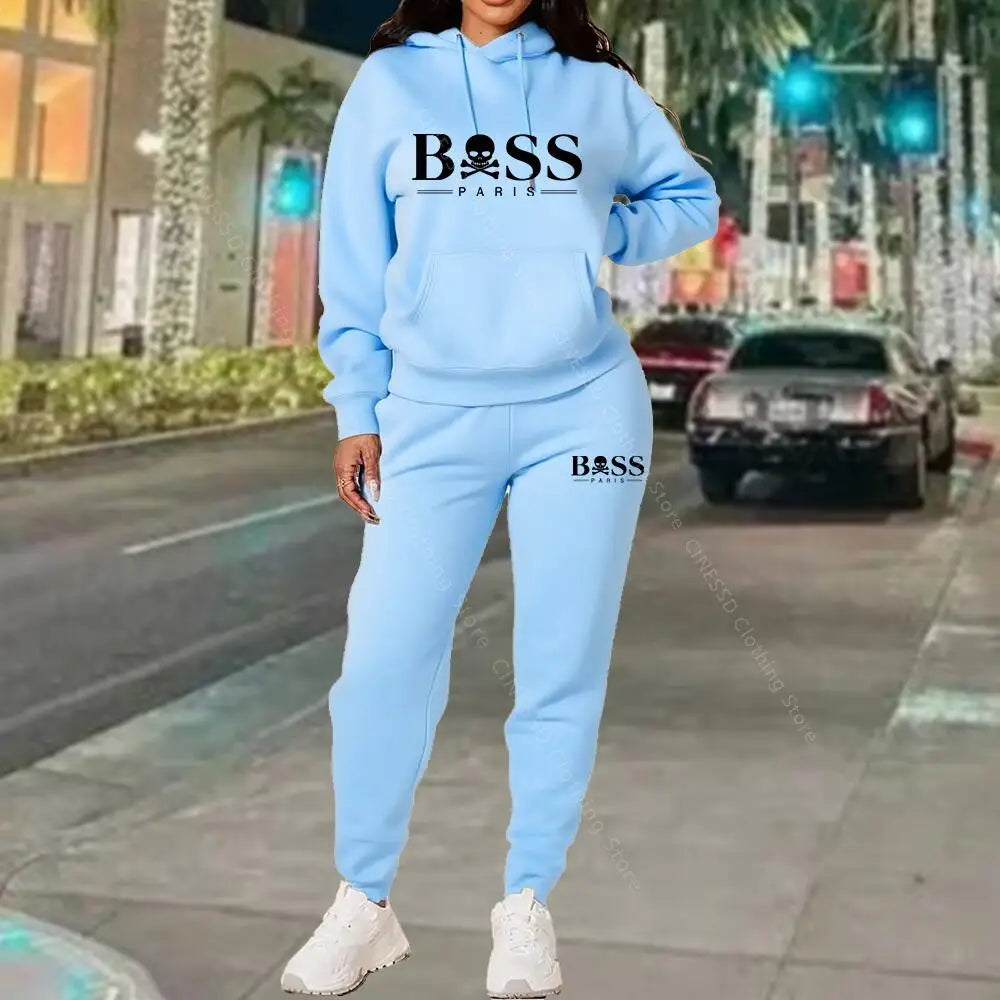 2026 New Women's Tracksuit Sweatshirt Sweatpant High Quality Outfits Suit Designer Luxury Autumn Winter Clothing Women Pants Set