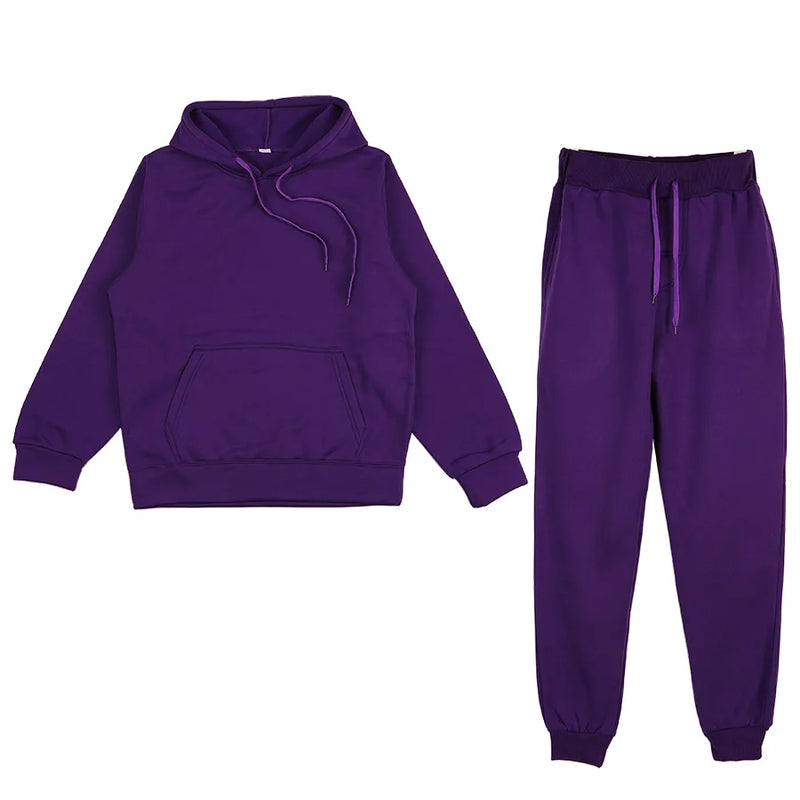 Plain Women’s Pullover Tracksuit