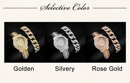 Diamond Women Watches Gold Watch Ladies Wrist Watches Luxury Brand Rhinestone Womens Bracelet Watches Female Relogio Feminino