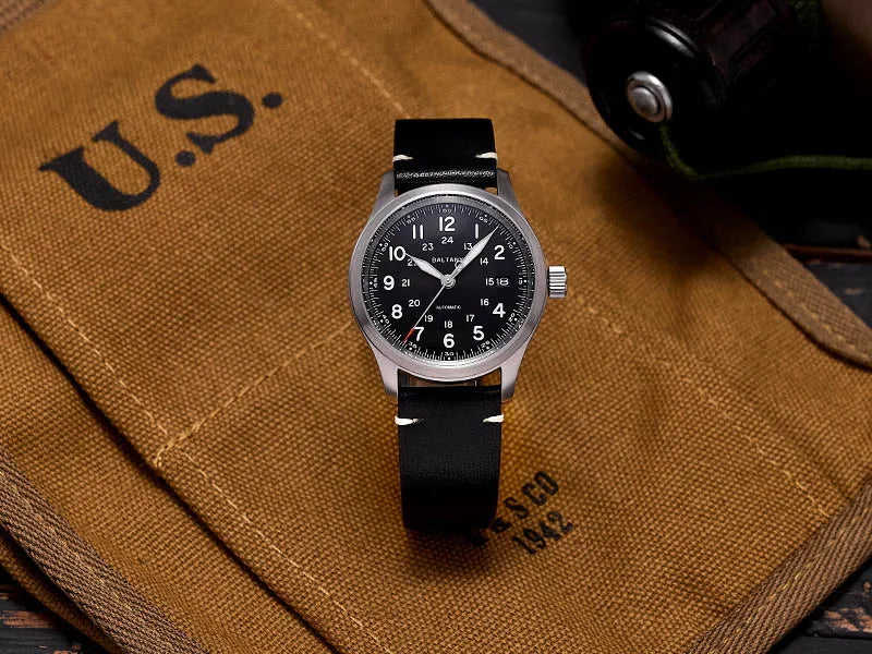 Baltany Calendar Field Wristwatches 32mm S2049 NH35 Sapphire Crystal Luminous 10ATM Stainless Steel Automatic Mechanical Watches