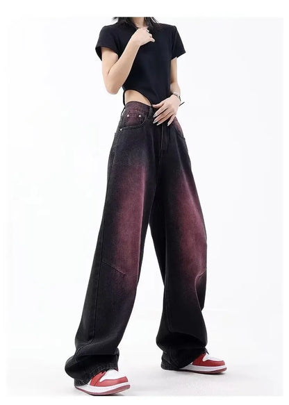 Autumn Jeans Women's Fashion Literary Trend Loose Washed Youth Fashion High Street Harajuku Women's Jeans