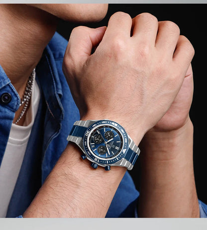 NAVIFORCE Fashion Watch For Men High Quality Luxury Stainless Steel Waterproof Classic Quartz Wristwatches Male Big Face Clock