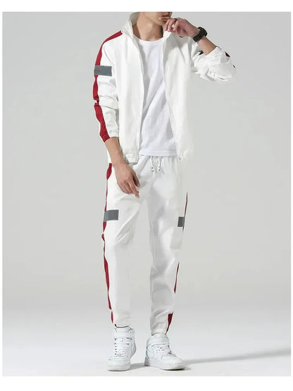 2Pcs Men Tracksuit Hoodie Tops Joggers Pants Tracksuit Set Male Running Jogging Sportswear Hooded Pants Mens Sweat Suit 2024