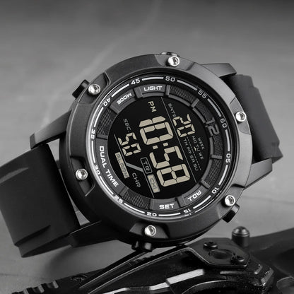 SKMEI 1762 Mens Digital Movement LED Light Countdown Wristwatch Clock relogio masculino 10Bar Waterproof Swimming Sport Watches