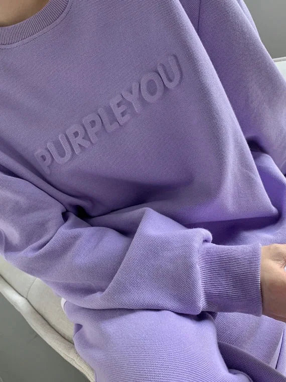 Large Size Velvet Thickened Sports and Leisure Suit Women's Autumn and Winter New Fashion Loose Sweater Trousers Two-piece Set