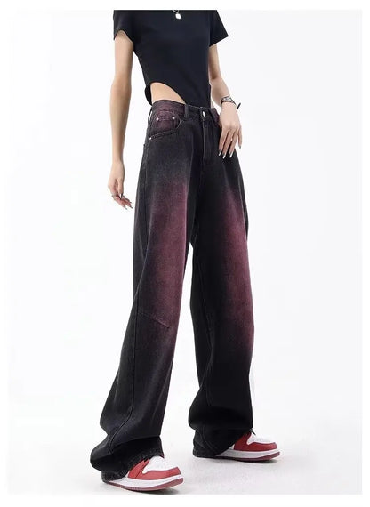 Autumn Jeans Women's Fashion Literary Trend Loose Washed Youth Fashion High Street Harajuku Women's Jeans