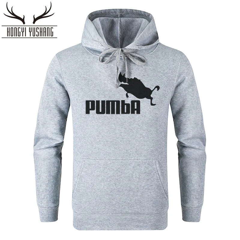 2023 Autumn/Winter Men's New Pumba Sports Print Hoodie Set Men's Fleece Sweater Casual Designer Sportswear Casual Pullover w13