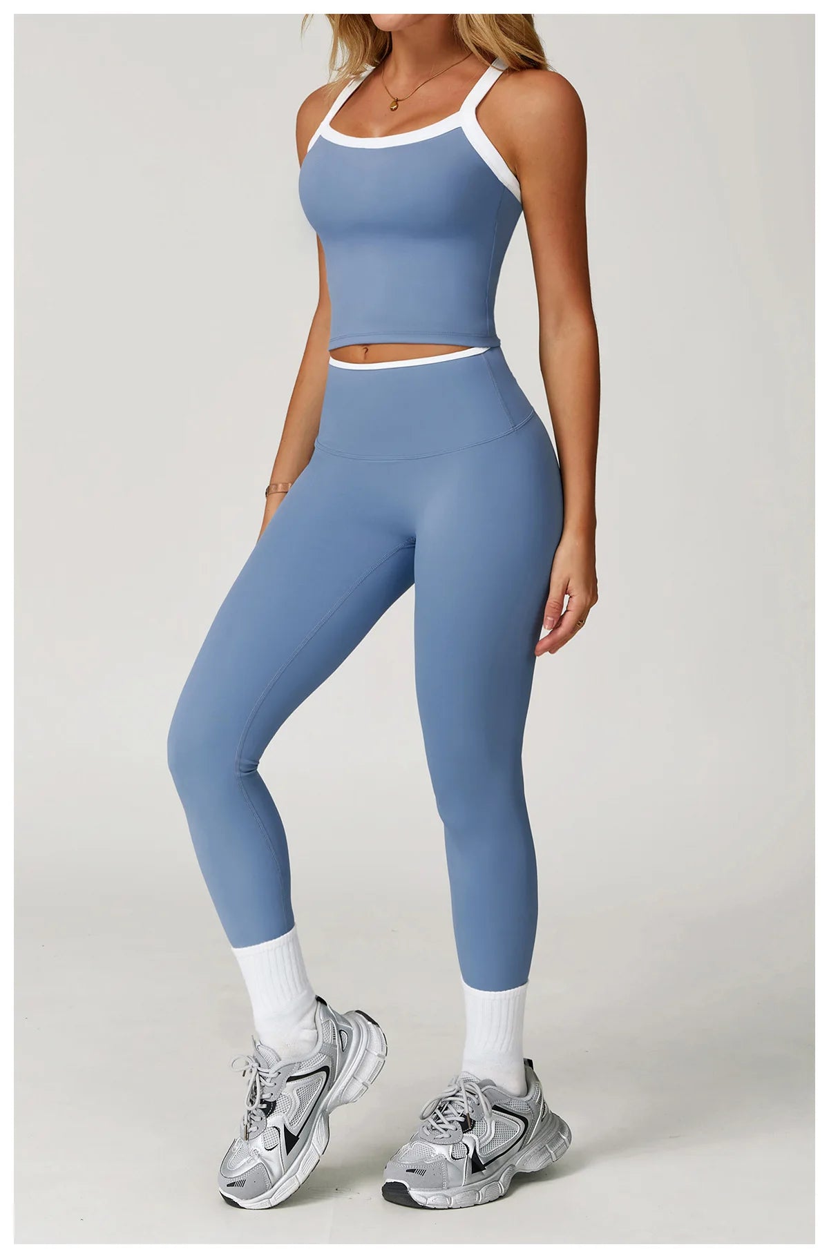 Women's Clothes 2 Pieces Workout Tracksuit Yoga Set Sportswear Gym Clothing High Waist Bell-bottoms Sexy Fitness Bta Sports Suit