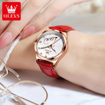OLEVS Brand Watch Heart Shaped Waterproof Women's Quartz Watch 5580