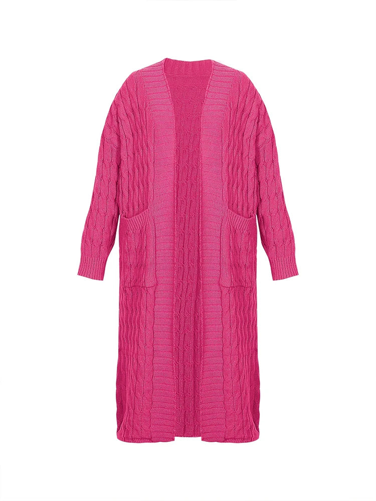 CozyFall Long Knit Cardigan