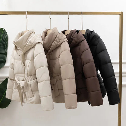 Women's Down Cotton Padded Jacket 2024 Short Loose Korean Version  Ladies Outerwear Comfortable Elegant Lady Winter Parka Coat