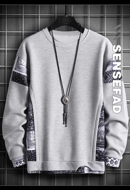 2024 New Mens Fashion Casual Hoodie Male Sportswear Pullover Patchwork Autumn Hoodie Sweatshirt Large Size Men Hip Hop Hoodies