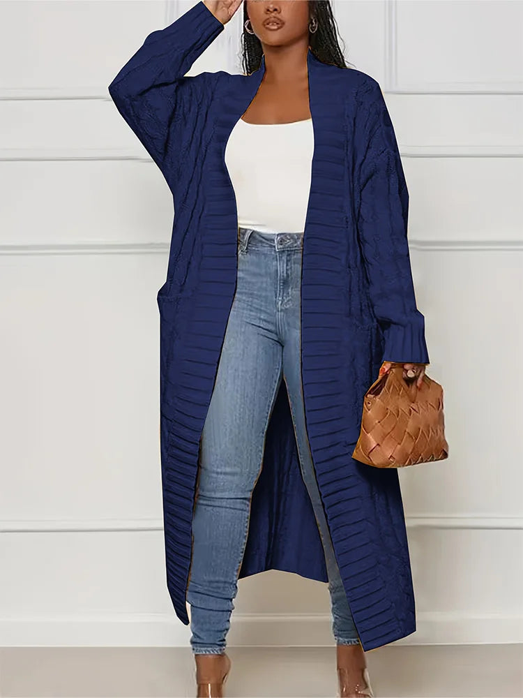 CozyFall Long Knit Cardigan