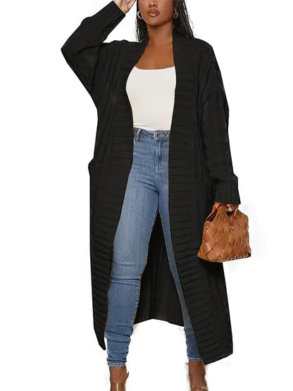 CozyFall Long Knit Cardigan