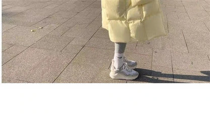 2024 New Korean Women's Jacket Winter Parkas Loose Hooded Cotton Padded Female Long Down Jacket Thicken Oversize Puffer Coats